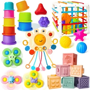 Montessori Toys for Babies 0-3-6-12 Months, 6 in 1 Baby Toys 4 5 6 7 8 9 Mont... - Picture 1 of 9