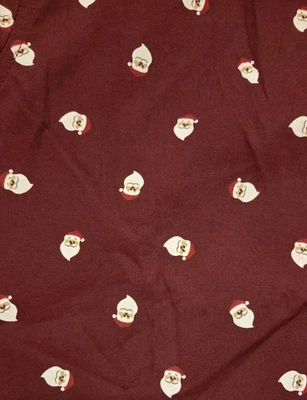 Boys Size 6 SANTA Button Down Short Sleeve Burgandy 100% Cotton Brand New W Tag - Image 1 of 2
