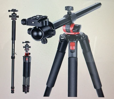 NEEWER 79 inch Camera Tripod Monopod with Center Column and Ball Head Aluminum - Image 1 of 4