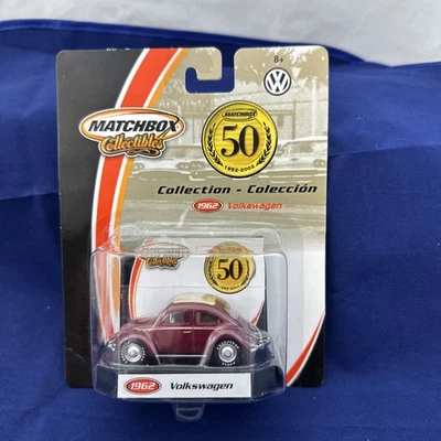 Volkswagen Beetle VW Matchbox Collectibles 2002 50 aniversario 1962 Foto 1 de 4
