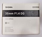 Sigma 35mm f1.4 DG HSM Art lens for Canon EOS j048800199642 lah