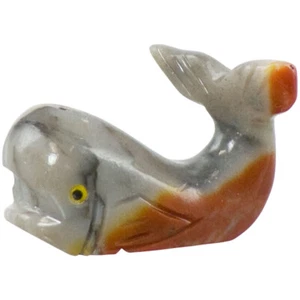 Whale Peruvian Dolomite Spirit Animal, Pocket Totem, Comfort Worry Stone! - Picture 1 of 2