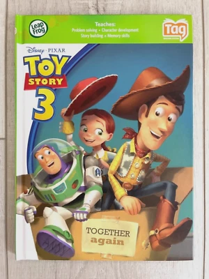 Toy Story 3 Together Again Leap Frog Tag Book Disney Pixar Hardcover Interact - Image 1 of 4