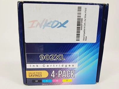 902XL Ink Cartridge for HP 902XL OfficeJet Pro 6960 6968 6970 6975 6978 4pack - Image 1 of 4