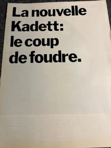 Brochure Opel Kadett de 1984 - Bild 1 von 1