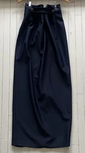 Kenzo Long Navy Maxi Skirt Evening Formal Wool/Polyamide France 36 High Waist - Picture 1 of 11