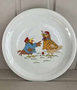 Gallo Design Villeroy & Boch Group Ceramic Plate Gossiping Chickens 19cm - Picture 1 of 8