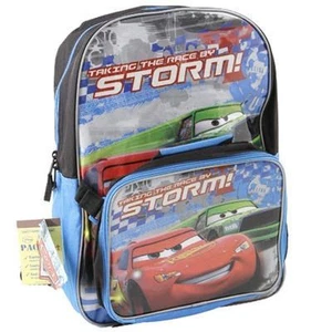 Backpack 16" + Detachable Lunch Bag Cars McQueen Storm NWT - Picture 1 of 8