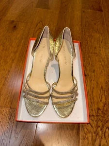 IVANKA TRUMP HEELS style HERLY size 6.5 !!NEW!! (gold and silver) - Picture 1 of 7