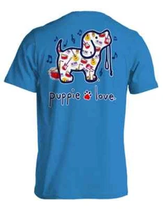 New PUPPIE LOVE MUSIC PUP T SHIRT - Picture 1 of 1