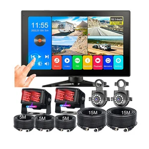 10.36" Monitor DVR 1080P Backup Camera MP5 BT FM MirrorLink for truck Rear View - Picture 1 of 16