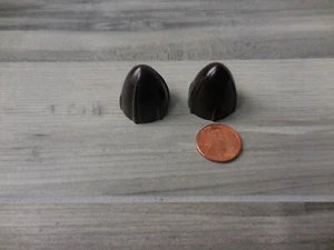 Vintage Tube Radio Brown Bakelite Acorn Bullet Knob 7/8" Dia. - Picture 1 of 5