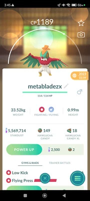 Pokémon GO - Hawlucha (South American Regional) Trade