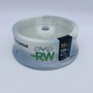 FUJIFILM DVD-RW - 1x to 2x 4.7gb 120min 15 Disc Pack (E) - Picture 1 of 5