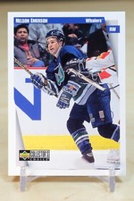 1997-98 UD Collector's Choice Base #115 Nelson Emerson - Hartford Whalers