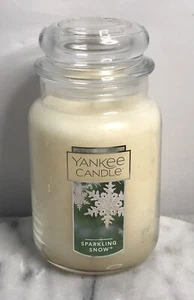 Yankee Candle Sparkling Snow Large 22 oz Jar Candle RETIRED SCENT - Bild 1 von 8