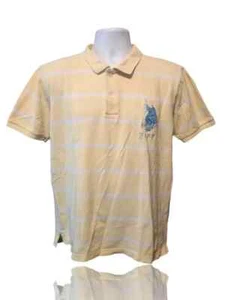U.S. Polo Assn. Polo L Big Pony, a righe gialle/bianche. NS-22 - Foto 1 di 9