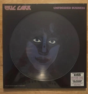33 12" LP PICTURE DISC KISS ERIC CARR UNFINISHED BUSINESS - Picture 1 of 2