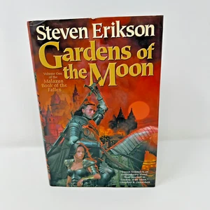 Steven Erikson Gardens of the Moon Hardcover 1999 Malazan Book 1 Book Club Ed - Imagen 1 de 14