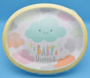 Baby Shower Paper Plates / 10"x12" / 2 Packs of 8 Plates - Picture 1 of 4