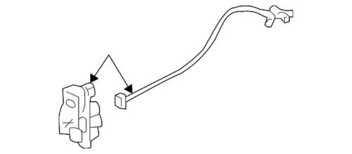 Conjunto de cerradura de puerta lateral del pasajero delantero genuino GM 2005-2010 Pontiac G6 20922230 Foto 1 de 2