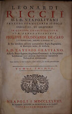 DIRITTO COMMERICALE LEONARDI RICCII PRAXEOS FORMULARIAE JUDICII 1778-1780 NAPOLI