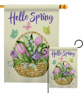 Spring Garden Flag Floral Decorative Small Gift Yard House Banner - Picture 1 of 17