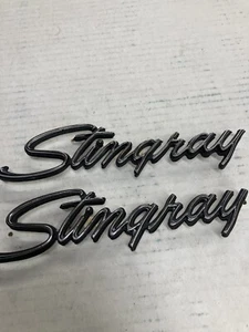 1968-1972 Chevrolet Corvette "STINGRAY" Emblems PAIR - Picture 1 of 3