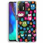 (Curious Owls)ShockProof TPU phone case cover(Clear)for Moto G Stylus(2021)