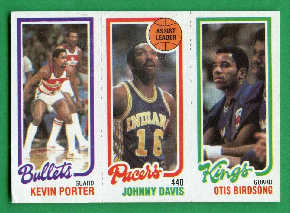 1980 TOPPS BASKETBALL PORTER / DAVIS / BIRDSONG - Image 1 of 1