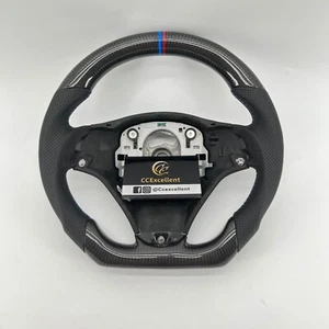 For 2008-2013 BMW  E90 E92 E93 E87 E81 E82 E88 M3 Carbon Fiber Steering Wheel - Picture 1 of 10