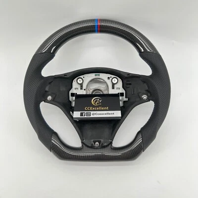 For 2008-2013 BMW  E90 E92 E93 E87 E81 E82 E88 M3 Carbon Fiber Steering Wheel - Image 1 of 4