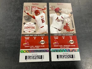 2015 CARDINALS TICKET STUB 8/17/15-8/19/15 VS GIANTS - Picture 1 of 3
