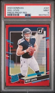 2023 Donruss Will Levis Rookie Press Proof Red PSA 9 Titans  - Picture 1 of 4