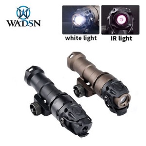 WADSN Hunting Flashlight KIJI K1-10 White LED Tactical IR illumination Light BK