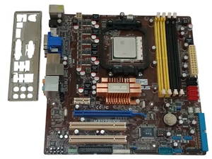 Asus M3N78-VM Rev 1.02G mATX Motherboard, Athlon II ADX2500CK23GQ+I/O Shield - Photo 1/5