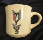 Vintage Boy Scouts of America BSA Be Prepared Eagle Medal Ribbon Mug Cup Ceramic