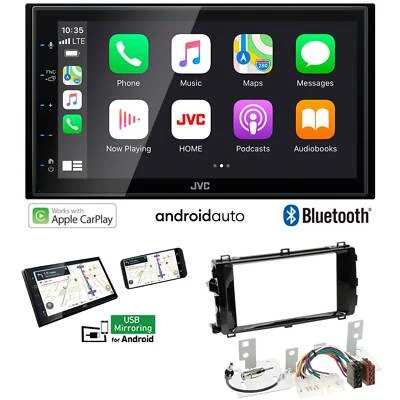 JVC KW-M560BT Autoradio Apple CarPlay Android für Toyota Auris piano ab 2013 - Bild 1 von 4