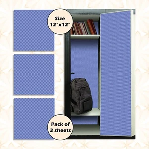 School Locker Magnetic Wallpaper Made in USA Pack of 12 Sheets - (Blue vr45) - Picture 1 of 7
