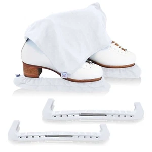 CRS Cross skate Guards,Soakers & towel Gift WALTZ WHITE Figure skating ice skate - Picture 1 of 9