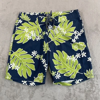 Reyn Spooner Hawaiian Swim Trunks Shorts Men 32 Blue Green Floral Beach NWOT - Image 1 of 4