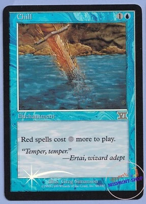 Chill FOIL Arena League promo Mtg MISPRINT. Faded (2) mana symbol - Imagen 1 de 4
