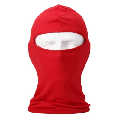 3 Hole Full Face Mask, Women Men Thin Balaclava Face Mask for Motorcycl Bike Ski - Image 1 of 4