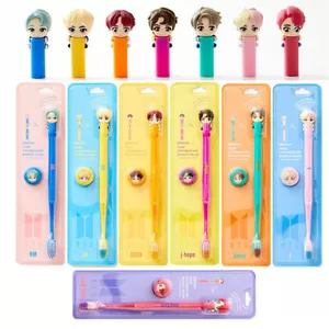 BTS Character Figure Toothbrush Magnetic Wall Holder + Photocard Gift + Tracking - Picture 1 of 11
