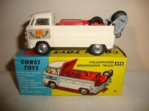 Original CORGI TOYS 490 VOLKSWAGEN BREAKDOWN TRUCK - EXCELLENT in original BOX - Picture 1 of 12