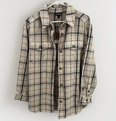 Sobrecamisa para mujer Patagonia Fjord Loft chaqueta árbol top piedra pómez talla mediana Foto 1 de 4