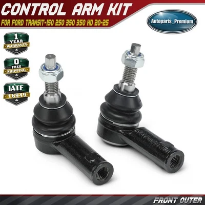 2 peças extremidade externa dianteira da haste de amarração para Ford Transit-150 250 350 HD 20-25 E-Transit - Imagem 1 de 4