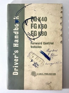 BMC Drivers Handbook FGK40 FGK60 FGK80 Vehículos de control delantero 1965 - Muy raro - Imagen 1 de 4