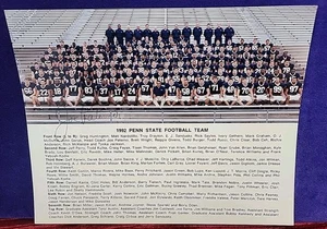 Penn St FOOTBALL NCAA College Coach Joe Paterno Autograph Auto singed picture - Picture 1 of 6
