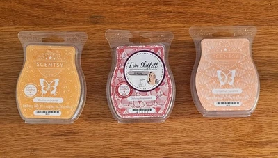 Barras de cera Scentsy Oodles Of Orange Johnny Appleseed Grapefruit Sunshine 3,2 fl OZ Foto 1 de 4